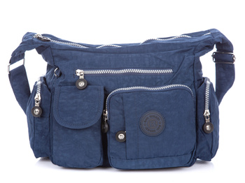 Tasche Street blau Stoff Tourist Umhängetasche