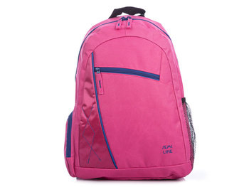 Lightweight school backpack pink a4 Semi Line