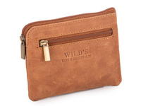 Klasyczne brązowe etui na klucze ze skóry naturalnej WILD's
