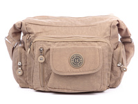 Bag Street beżowa torba damska z kreszu