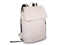 Jasnobeżowy plecak damski miejski z klapką do pracy A4 Jennifer jones