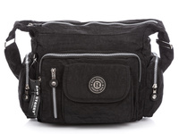 Bag Street Lekka materiałowa torba damska czarna