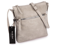 Stylowa szara torebka damska na ramię miękka Jennifer Jones