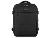 Czarny plecak podróżny 40x30x20 cm bagaż podróżny do samolotu Paolo Peruzzi