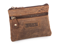 Skórzane etui na klucze w stylu vintage brązowe