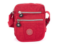 Mała materiałowa saszetka na ramię czerwona Bag Street