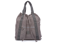 Bag Street Plecako-torba damska szara materiałowa