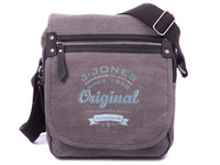 Torba męska na ramię średnia vintage szara J Jones
