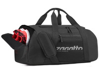 Czarna elegancka torba sportowa na siłownię z osobną kieszenią na buty Zagatto