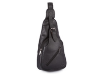 Skórzany plecak damski na jedno ramię w kolorze czarnym Bellugio