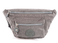 Lekka materiałowa nerka biodrowa szara Bag Street