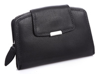 Portfel damski Money Maker skórzany czarny RFID