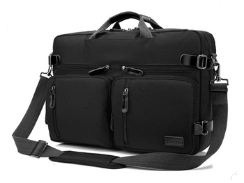 Duży plecak i torba w jednym czarna na laptopa 17,3" ZAGATTO