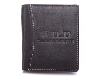 Kieszonkowy skórzany portfel męski RFID WILD